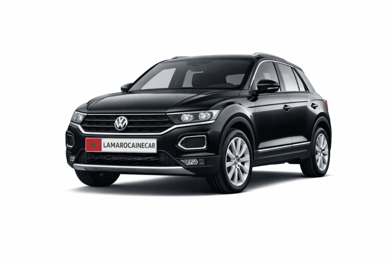 Volkswagen T-Roc noir – location SUV compact premium au Maroc